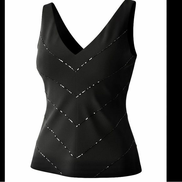 Jones New York Tops - Vintage Jones New York Elegant Black Sleeveless Blouse